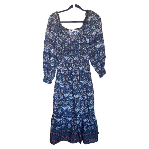 Sea New York Blue Floral Midi Dress - Picture 2 of 5